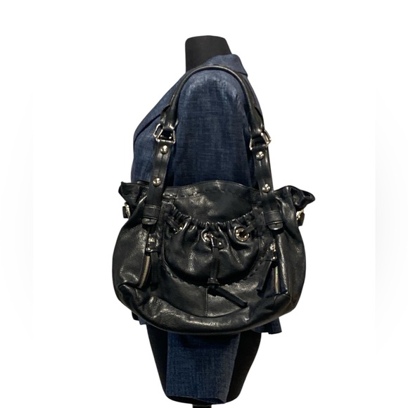 B Makowski Black Leather Hobo Shoulder Bag - Large - Very Good Condition - Picture 14 of 15